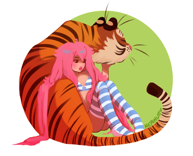 Amelie Tiger Illustration